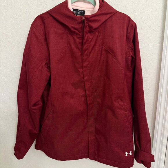 Under Armour (NWOT) Women's ColdGear Infrared Sienna 3-In-1 Jacket, Burgundy, XL - Picture 1 of 8